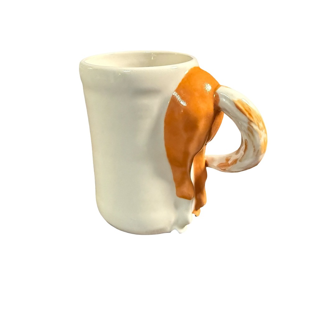 Vintage 1998 Happy Appy Valley Studio Horse Tail Butt Handle Mug Ceramic Novelty